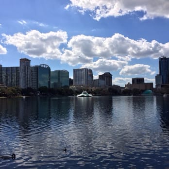 Lake Eola Park - The lake on a spring afternoon. - Parks Near Me - Orlando, Florida