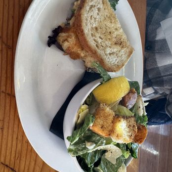 Hook & Line Pub - Crab melt and salad combo. The crab melt is a must eat. - Seafood Near Me - Port Angeles, Washington