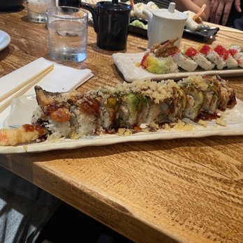 Amakara - Dragon (front) and Spider roll - Sushi Bars Near Me - Dublin, California Amakara - Dragon (front) and Spider roll - Sushi Bars Near Me - Dublin, California