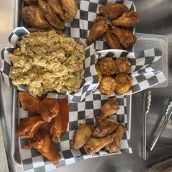 Fry n’ Wings - Wings Fired Wok Stir Fried Rice Asian-Cajun Fried Corn