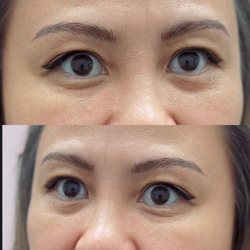 Hailey's IBeauty - Two month healed nano brows & customize cat eyeliner tattoo
