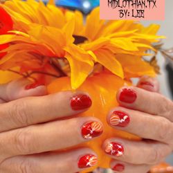 Pearl Nails & Spa - Pumpkin Season on Nails and Toes