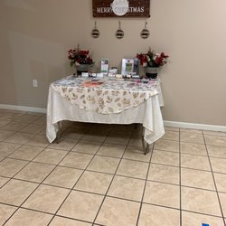 Four Seasons Dry Cleaners - Business card table