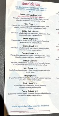 Menu photo 6 Paseo Seattle, WA