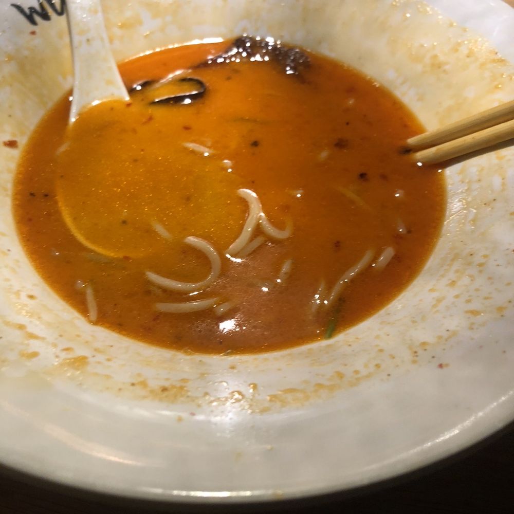 Wu's Ramen - I'm sorry, but this was so delicious!!!!  I dug in immediately and forgot to get a photo.  2. Spicy Tonkatsu Ramen - Ramen Near Me - Orland Park, Illinois