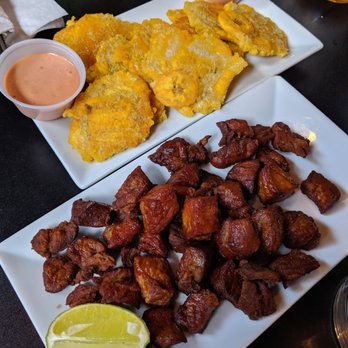 Top Mix Bar & Kitchen - plantain chips and chicharron at Top Mix Bar & Kitchen 7/2019 - Cocktail Bars Near Me - Boston, Massachusetts Top Mix Bar & Kitchen - plantain chips and chicharron at Top Mix Bar & Kitchen 7/2019 - Cocktail Bars Near Me - Boston, Massachusetts