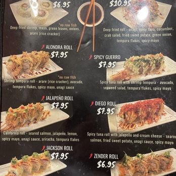 Sushi Maru - Sushi Roll menu - Sushi Bars Near Me - San  Jose, California