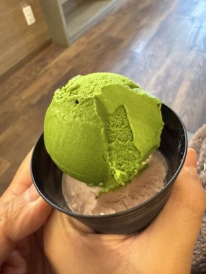 Suzukien Asakusa matcha gelato by null