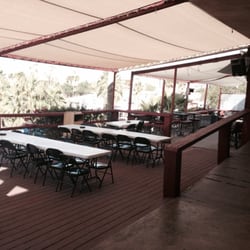 Martinez Lake Cantina - Additional Outdoors Seating: Stools & Tables with Overhead Canopy