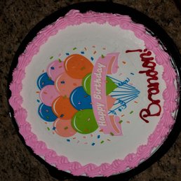 Pink cake for a guy! No common sense these days!
