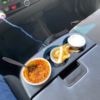 Empire King - two bowls of soup and chips in a car - Fast Food Near Me - Lancaster, California Empire King - two bowls of soup and chips in a car - Fast Food Near Me - Lancaster, California