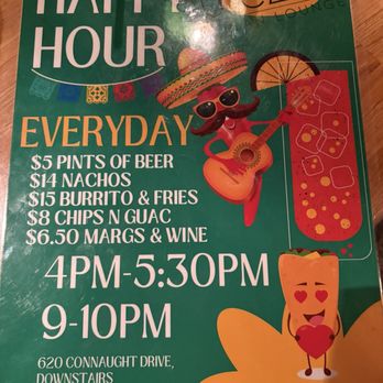 Su Casa Mexican Lounge - Happy Hour menu - Mexican Near Me - Jasper, Alberta