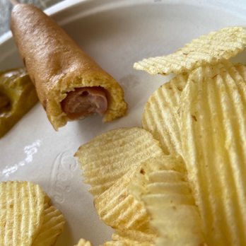 Boaters Bistro - Spongey corn dog made in oven. Could not finish it - Bars Near Me - Sunrise Beach Village, Texas