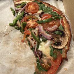 Veggie pizza with gluten free crust Veggie pizza with gluten free crust