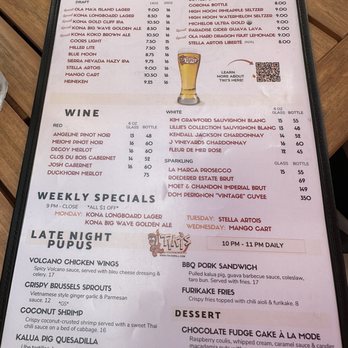 Tikis Grill & Bar - Drink menu - Seafood Near Me - Honolulu, Hawaii Tikis Grill & Bar - Drink menu - Seafood Near Me - Honolulu, Hawaii