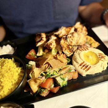 Bei Restaurant - Chicken breast kebab plate - Lebanese Near Me - Costa Mesa, California