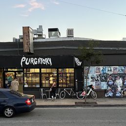 Exterior outside entrance of Purgatory Pizza - Los Angeles, California Exterior outside entrance of Purgatory Pizza - Los Angeles, California