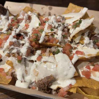 Down One Bourbon Bar - Beef Smothered Nachos - Bars Near Me - Louisville, Kentucky