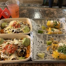 Al pastor bowl, carne asada bowl, Mexican Street Corn Al pastor bowl, carne asada bowl, Mexican Street Corn