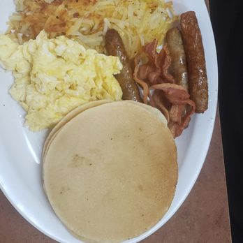 Sabor Mexico - Pancake combo with bacon - Mexican Near Me - Lake Elsinore, California Sabor Mexico - Pancake combo with bacon - Mexican Near Me - Lake Elsinore, California