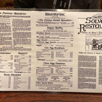 Solvang Restaurant - Menu 2 - Scandinavian Near Me - Solvang, California Solvang Restaurant - Menu 2 - Scandinavian Near Me - Solvang, California
