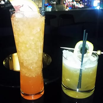 Skyfall Panoramic Bar & Lounge - Sierra Aperitivo and Amaretto Sour - Cocktail Bars Near Me - Las Vegas, Nevada