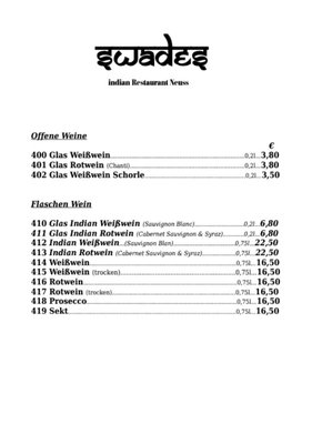 Menu photo 1 Swades Neuss, NW Menu photo 1 Swades Neuss, NW