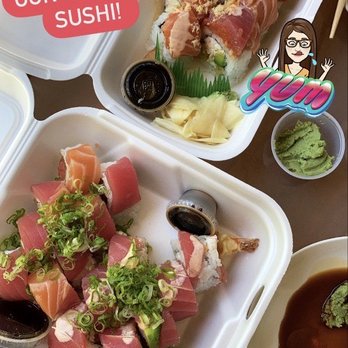 Sango Sushi - Crunch mania roll Paradise roll Sexy man roll ALL SO GOOD! - Japanese Near Me - Laguna Niguel, California