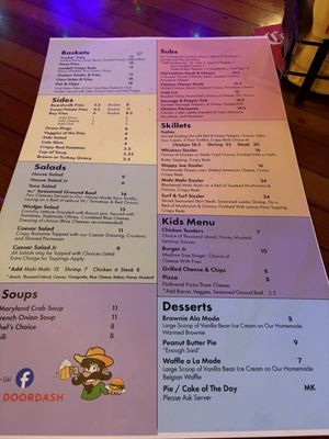 Menu photo 2 Whiskers Saloon Ocean City, MD Menu photo 2 Whiskers Saloon Ocean City, MD