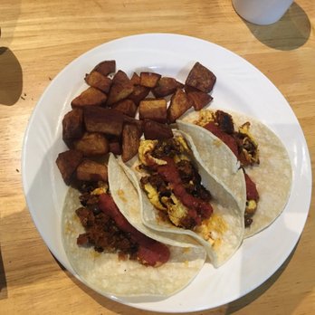 Crème Cafe - Breakfast Tacos with Potatoes - Caterers Near Me - Reno, Nevada Crème Cafe - Breakfast Tacos with Potatoes - Caterers Near Me - Reno, Nevada