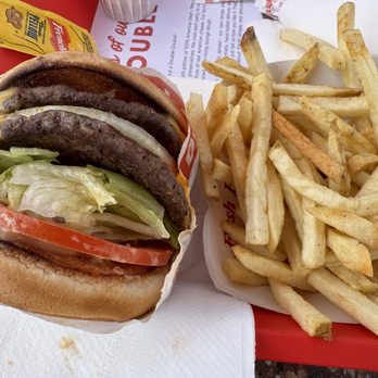 In-N-Out Burger - 5'26 - double double animal style with fries. - Fast Food Near Me - Medford, Oregon In-N-Out Burger - 5'26 - double double animal style with fries. - Fast Food Near Me - Medford, Oregon