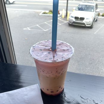 Sweet Piglet Bakery Cafe - Strawberry tea with popping boba! Delicious. - Bakeries Near Me - Randolph, Massachusetts Sweet Piglet Bakery Cafe - Strawberry tea with popping boba! Delicious. - Bakeries Near Me - Randolph, Massachusetts