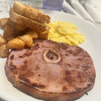 Miss B’s Bistro - Egg Combo with Ham Steak - Breakfast & Brunch Near Me - Page, Arizona Miss B’s Bistro - Egg Combo with Ham Steak - Breakfast & Brunch Near Me - Page, Arizona