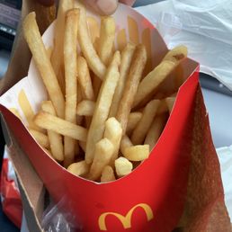 Large Fries Hot But Overcooked Large Fries Hot But Overcooked