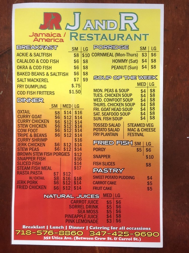J and R Jamaican American Restaurant