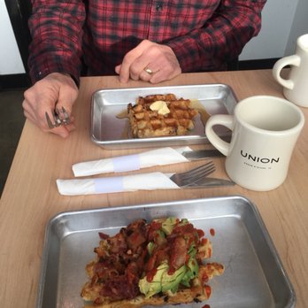 Union Roasters - Avocado Bacon and Sriracha waffle! - Coffee & Tea Near Me - Coeur d'Alene, Idaho Union Roasters - Avocado Bacon and Sriracha waffle! - Coffee & Tea Near Me - Coeur d'Alene, Idaho
