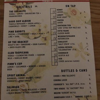 Radio Social - Front bar menu - Bars Near Me - Rochester, New York Radio Social - Front bar menu - Bars Near Me - Rochester, New York