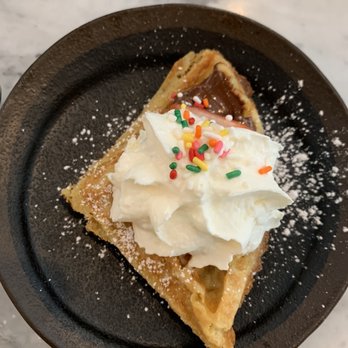 AMBAR Restaurant, Clarendon - Strawberry Waffle - Modern European Near Me - Arlington, Virginia