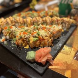 YellowFin Sushi & Sake Bar - Green monster Enter the dragon  Mr grizzly