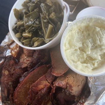 Phillips Bar B Que - Collard Greens. Potatoe Salad. Beef Link. Sausage. Ribs. - Barbeque Near Me - Inglewood, California Phillips Bar B Que - Collard Greens. Potatoe Salad. Beef Link. Sausage. Ribs. - Barbeque Near Me - Inglewood, California