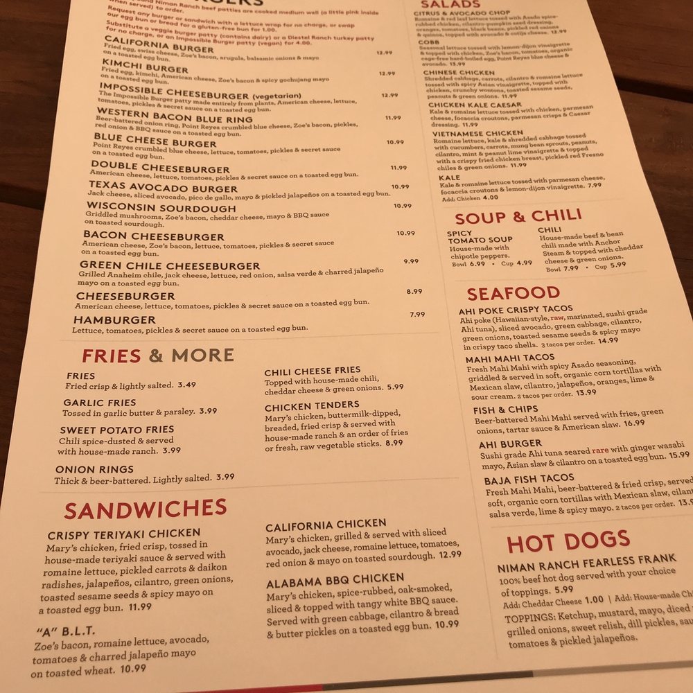 Gott's St. Helena - Menu! - Burgers Near Me - Saint Helena, California Gott's St. Helena - Menu! - Burgers Near Me - Saint Helena, California