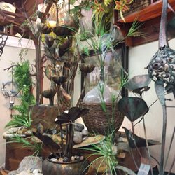 Dried & Tied Fine Gifts & Home Accessories - Beautiful themed sections of the store, loved the waterfall fountains.