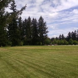 Leroy Haagen Memorial Community Park - Short wooded walking trails and a huge level grass field. All around nice park!