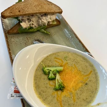 Bundy Cafe - a bowl of broccoli soup and a sandwich - Cafes Near Me - Jacksonville, Florida Bundy Cafe - a bowl of broccoli soup and a sandwich - Cafes Near Me - Jacksonville, Florida