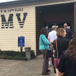 Department of Motor Vehichles - Ten minutes before the doors open ...