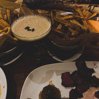 Old Brea Chop House - 34oz tomahawk steak , French fries , 4oz filet mignon , nitro brew martini - Steakhouses Near Me - Brea, California Old Brea Chop House - 34oz tomahawk steak , French fries , 4oz filet mignon , nitro brew martini - Steakhouses Near Me - Brea, California