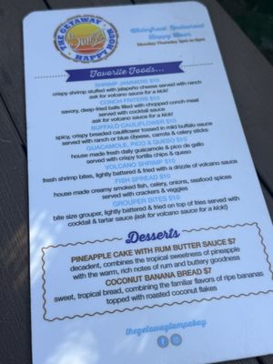 Menu photo 4 The Getaway Saint Petersburg, FL