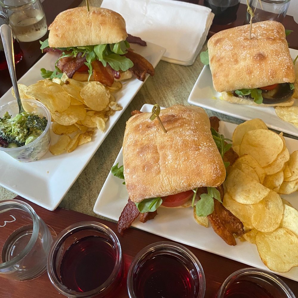Wild Elder Wine and Cider - B.L.T and Egg Plant Sandwich - Wineries Near Me - Jim Thorpe, Pennsylvania