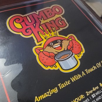 Gumbo King - front of the menu - Comfort Food Near Me - Sacramento, California