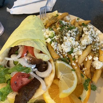 Saba's Mediterranean Kitchen - Gyro pita with greek fries - Middle Eastern Near Me - Phoenix, Arizona Saba's Mediterranean Kitchen - Gyro pita with greek fries - Middle Eastern Near Me - Phoenix, Arizona